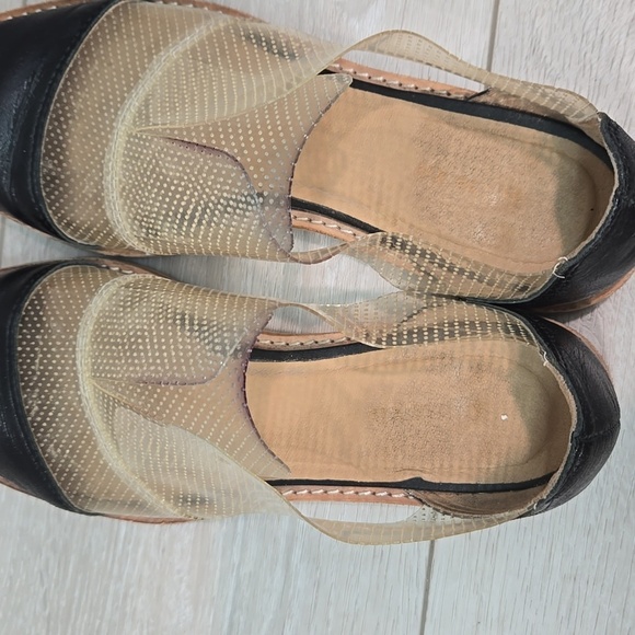 All Black Women Black &Transparen Loafer Slip On Shoes Sz 39/8.5 - Picture 7 of 14